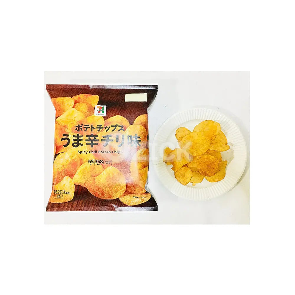 [세븐일레븐] 감자칩 매콤 칠리맛 65g - 모코몬 일본직구