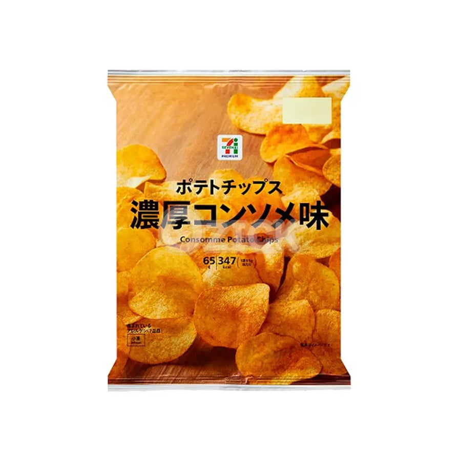 [세븐일레븐] 감자칩 진한 콘소메 맛 65g - 모코몬 일본직구