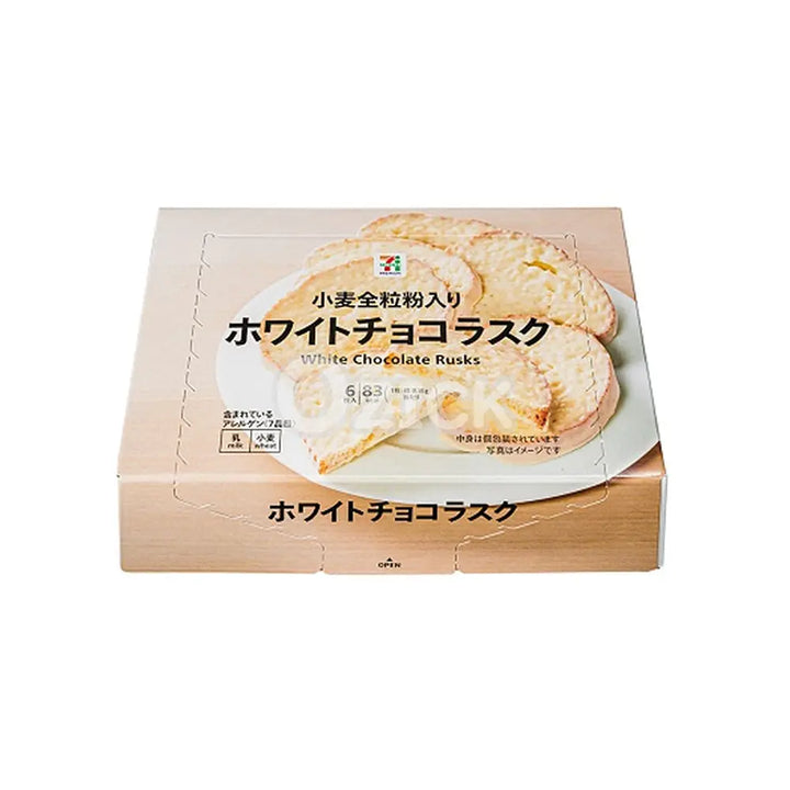 [세븐일레븐] 화이트 초콜릿 러스크 6매입 - 모코몬 일본직구