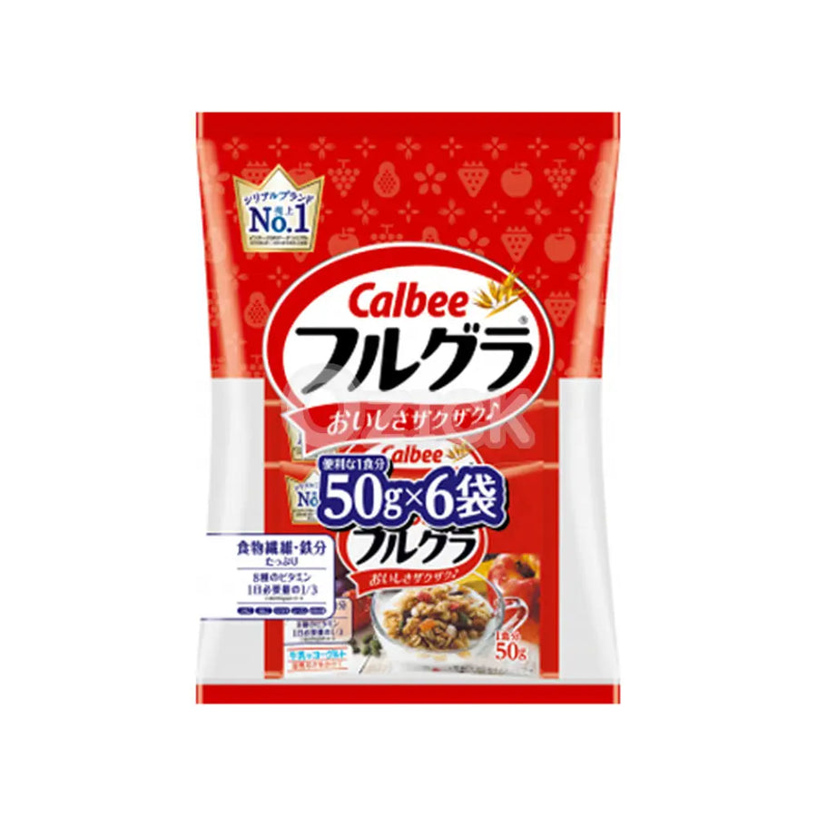 [CALBEE] 가루비 과일 그래놀라 300g (50gx 6봉) - 모코몬 일본직구