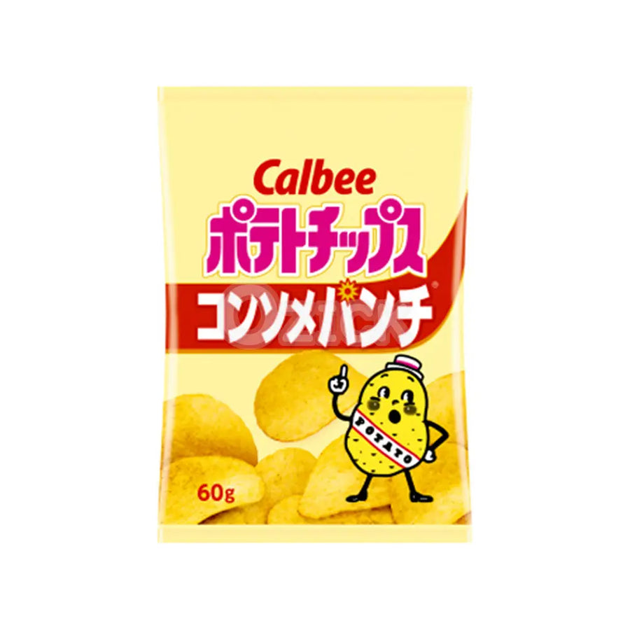 [CALBEE] 포테이토칩 콘소메 펀치 60g - 모코몬 일본직구