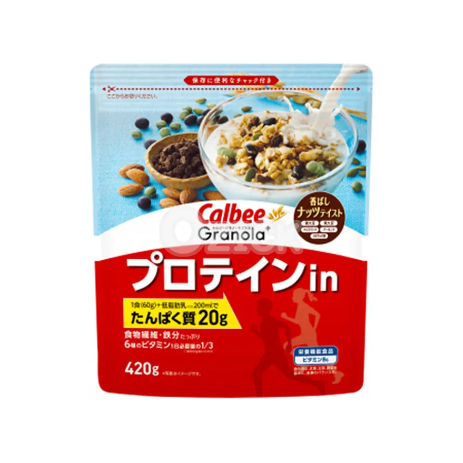 [CALBEE] 가루비 그래놀라 플러스 단백질in 420g - 모코몬 일본직구