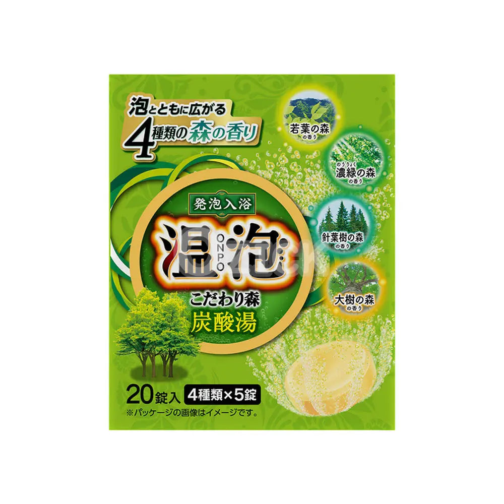 [EARTH CHEMICAL] 온포 ONPO 고집있는 숲 탄산탕 20정입 - 모코몬 일본직구