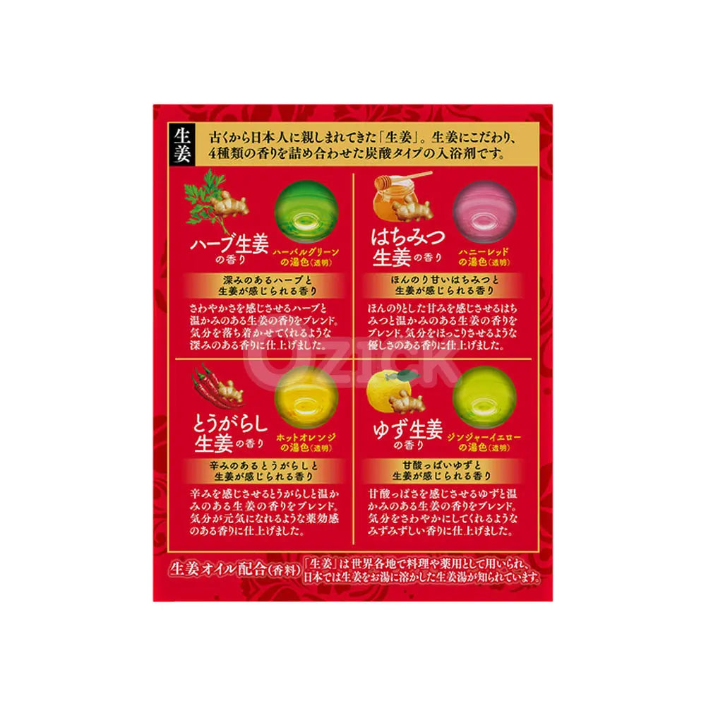 [EARTH CHEMICAL] 온포 ONPO 고집있는 생강 탄산탕 20정입 - 모코몬 일본직구