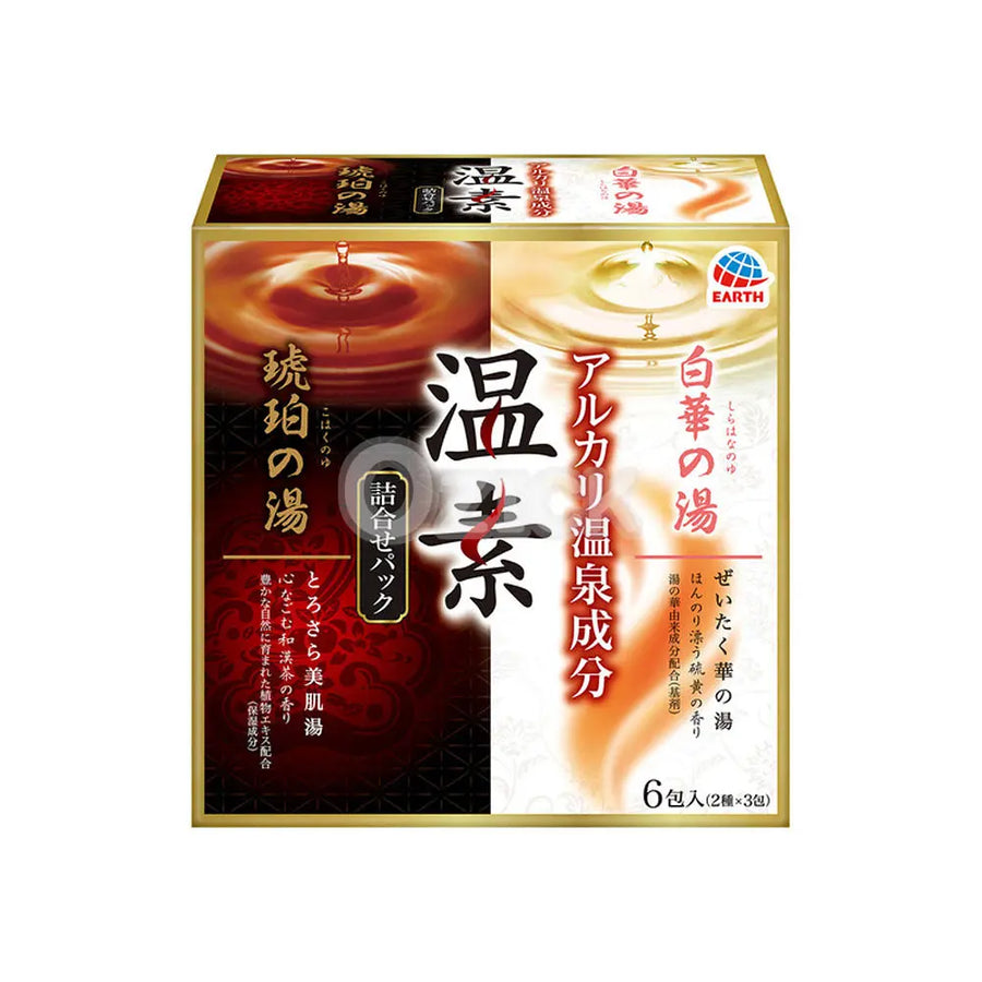 [EARTH CHEMICAL] 온소 호박의 탕 & 백화의 탕 결합팩 - 모코몬 일본직구