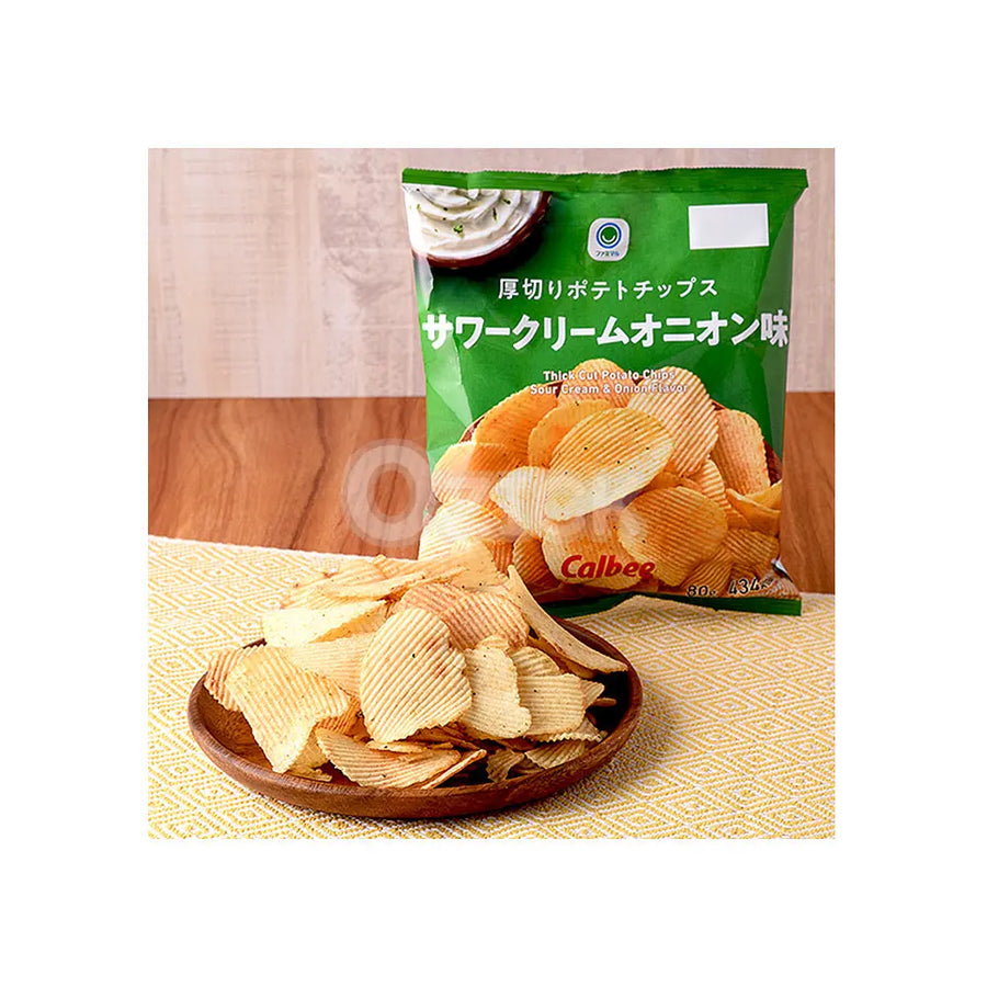 [FAMILY MART] 두껍게 썬 감자칩 진한 사워크림 양파 맛 - 모코몬 일본직구