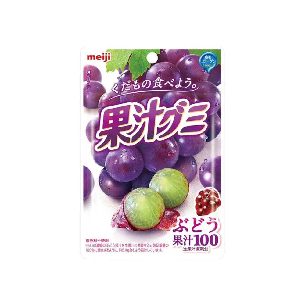 [MEIJI] 메이지 과즙 구미 포도맛 51g - 모코몬 일본직구