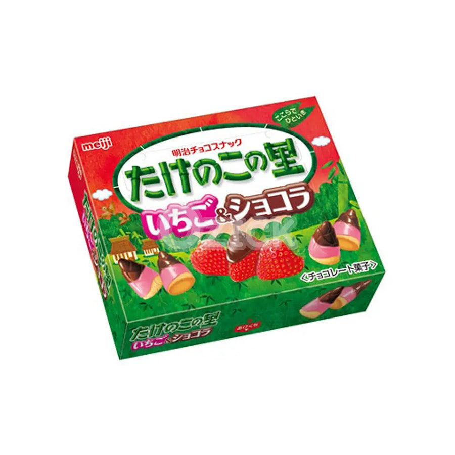 [MEIJI] 죽순 마을 딸기 & 쇼콜라 61g - 모코몬 일본직구