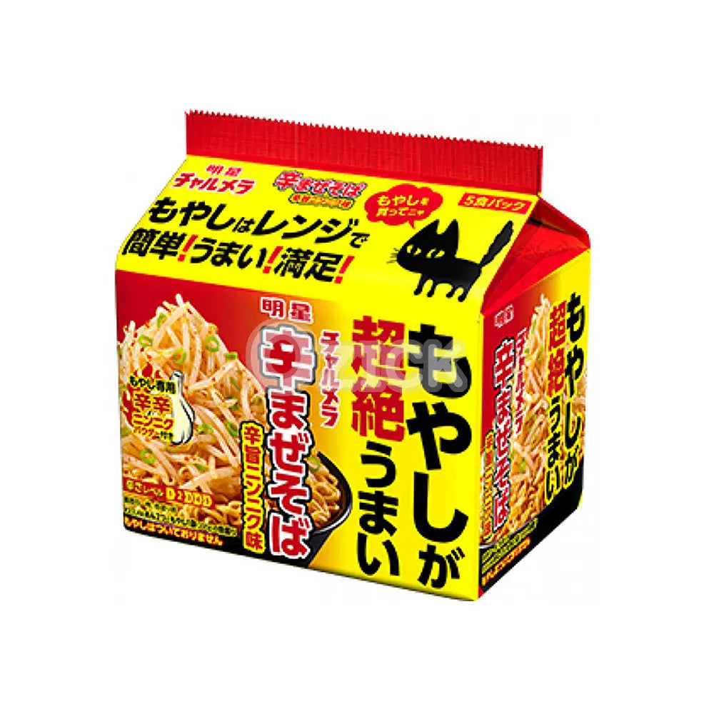 [MYOJO FOODS] 챠루메라 콩나물이 엄청 맛있는 매운맛소바 매운맛 마늘맛 5끼팩 - 모코몬 일본직구