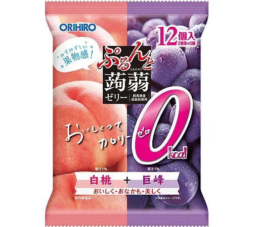 [ORIHIRO] 곤약젤리 10종 모음전 2가지 맛 12개입 - 모코몬 일본직구