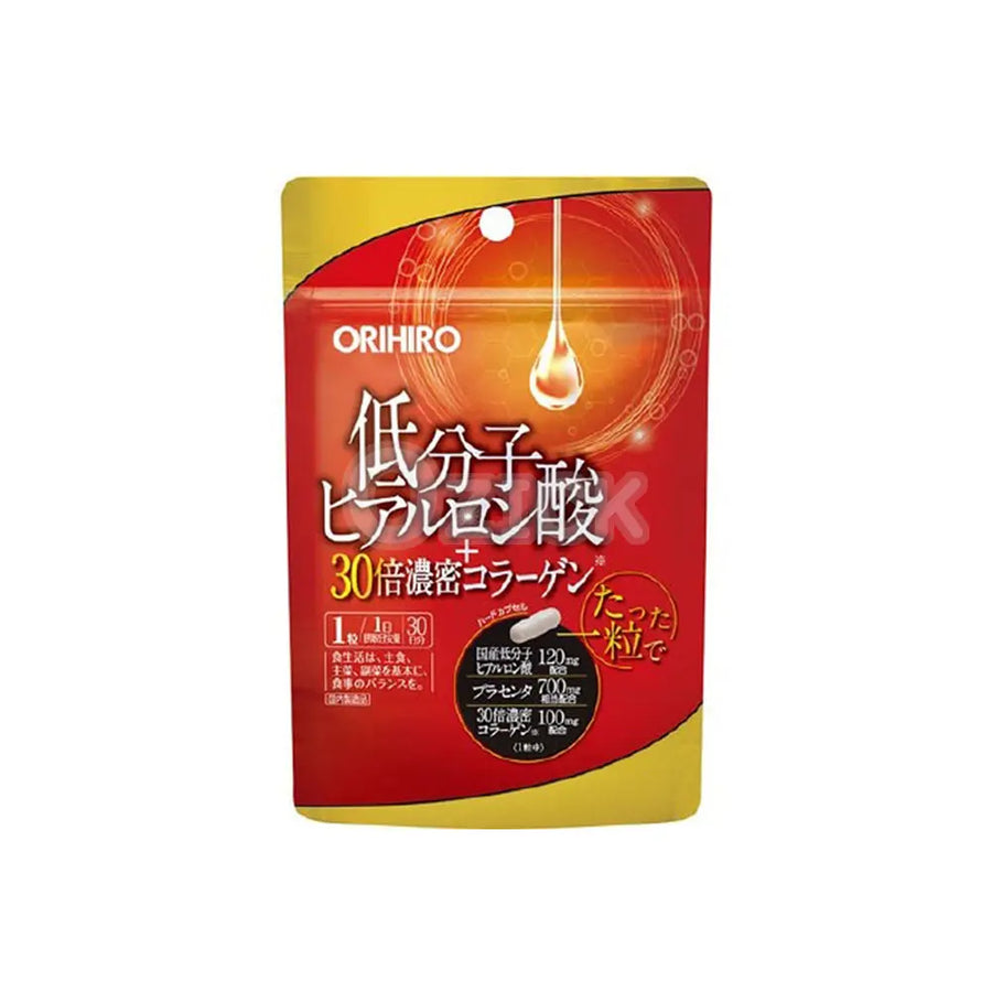 [ORIHIRO] 저분자 히알루론산 + 30배 농밀 콜라겐(30알) - 모코몬 일본직구