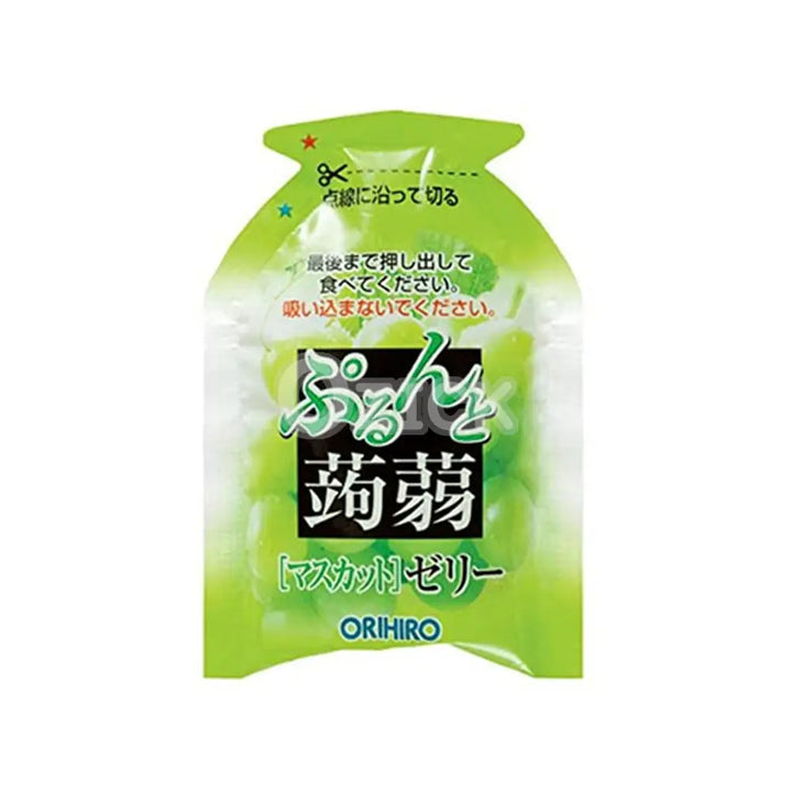 [ORIHIRO] 오리히로 푸룬토 곤약젤리 파우치 청포도맛 6개입 - 모코몬 일본직구