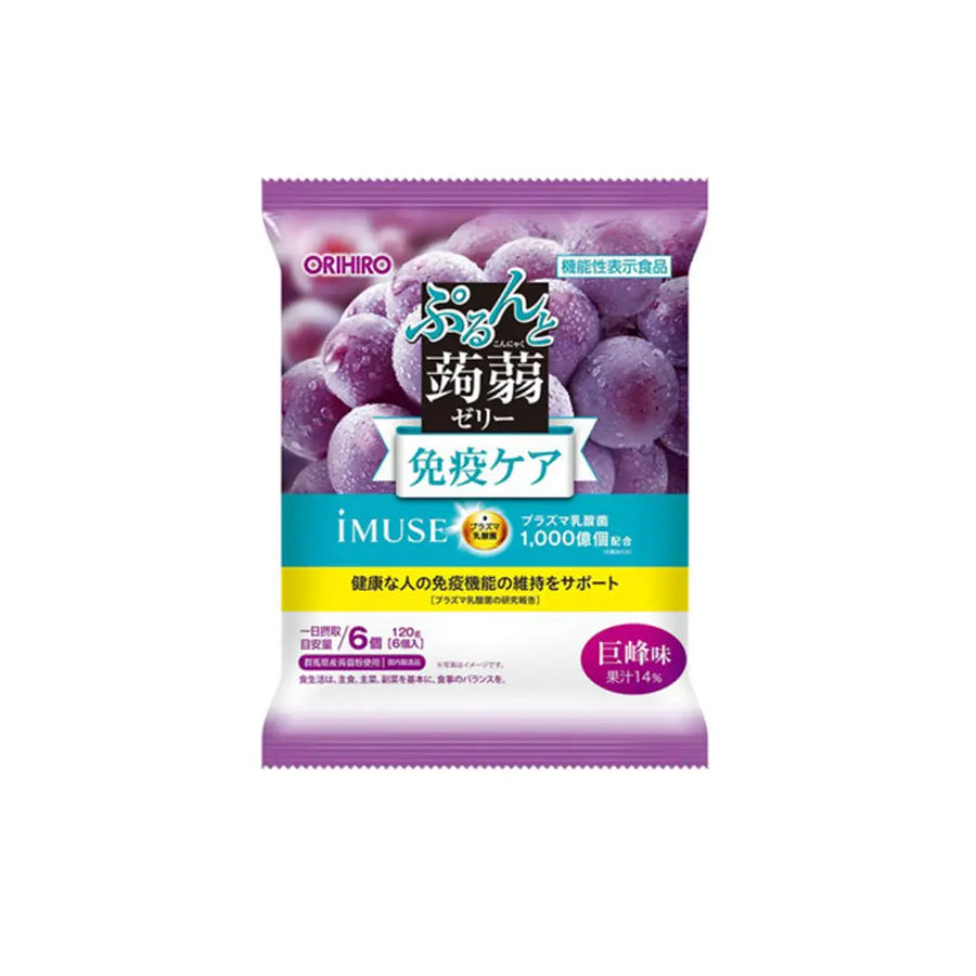 [ORIHIRO] 오리히로 파우치 플라즈마 유산균 (거봉 맛) 6개입 - 모코몬 일본직구