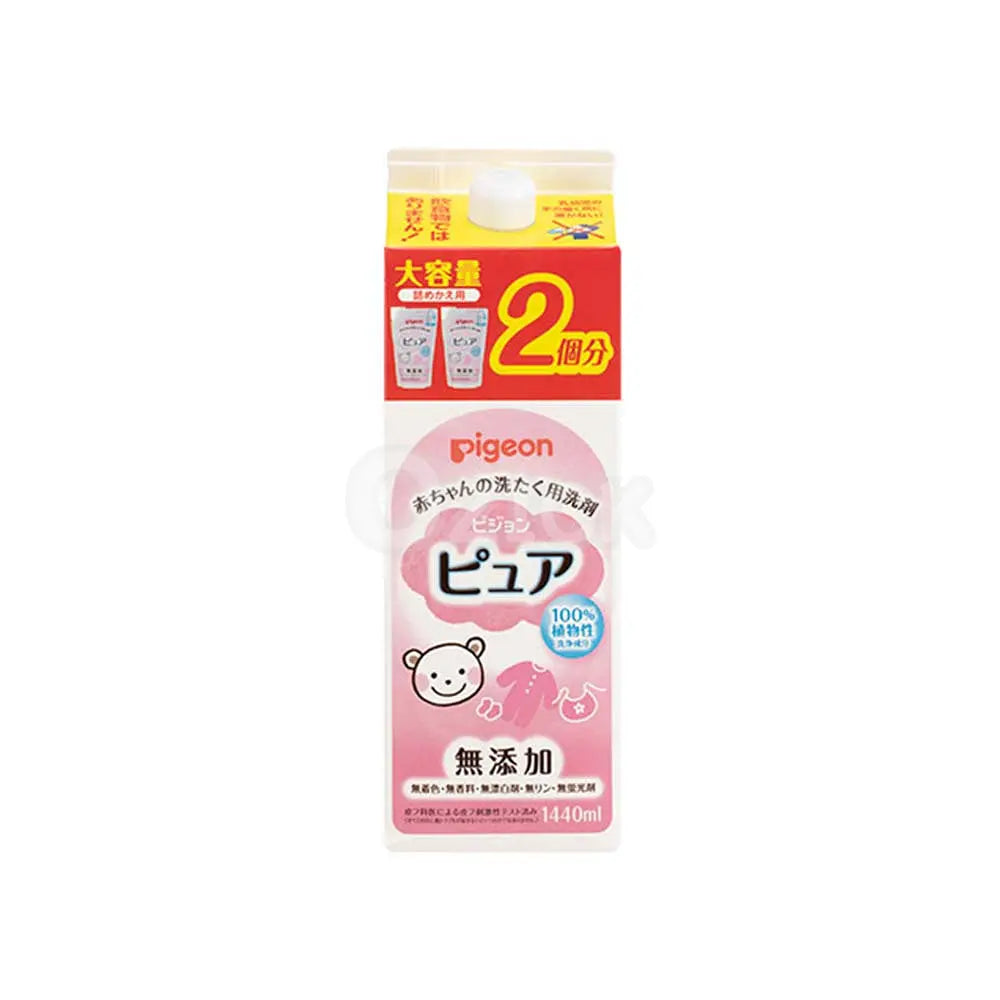 [PIGEON] 아기 세탁 세제 퓨어 리필 2회분 1.44L - 모코몬 일본직구