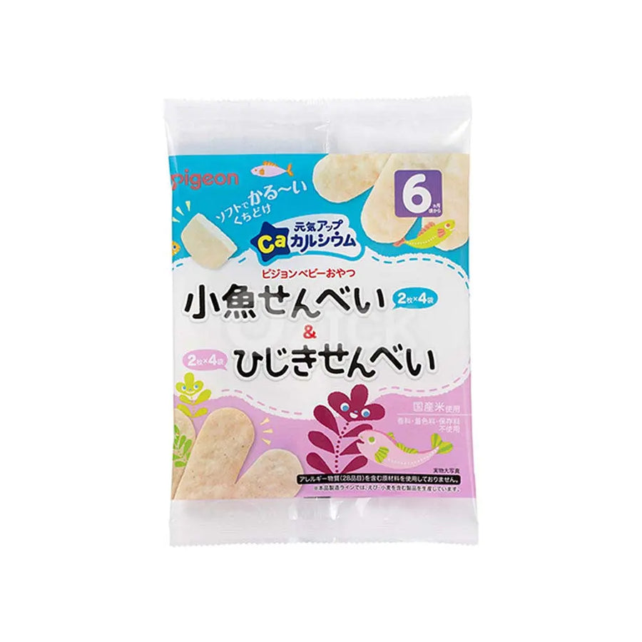 [PIGEON] 건강 업 칼슘 작은 생선 과자 & 톳 과자 - 모코몬 일본직구